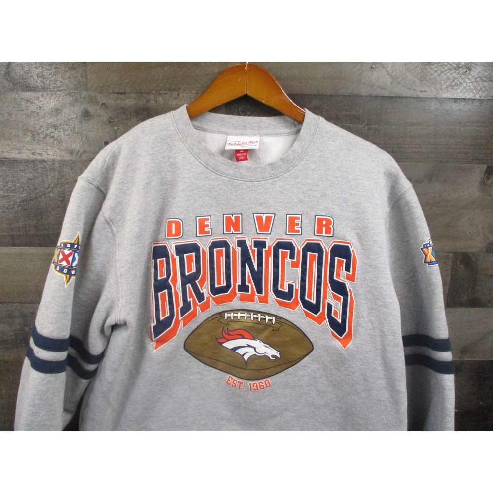 Denver Broncos Sweatshirt Mens Large NFL Football Super Bowl Champions Crewneck